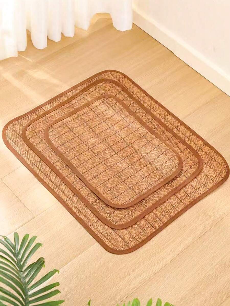 Multicolor woven PP pet cooling mat and summer ice pad for dogs and cats