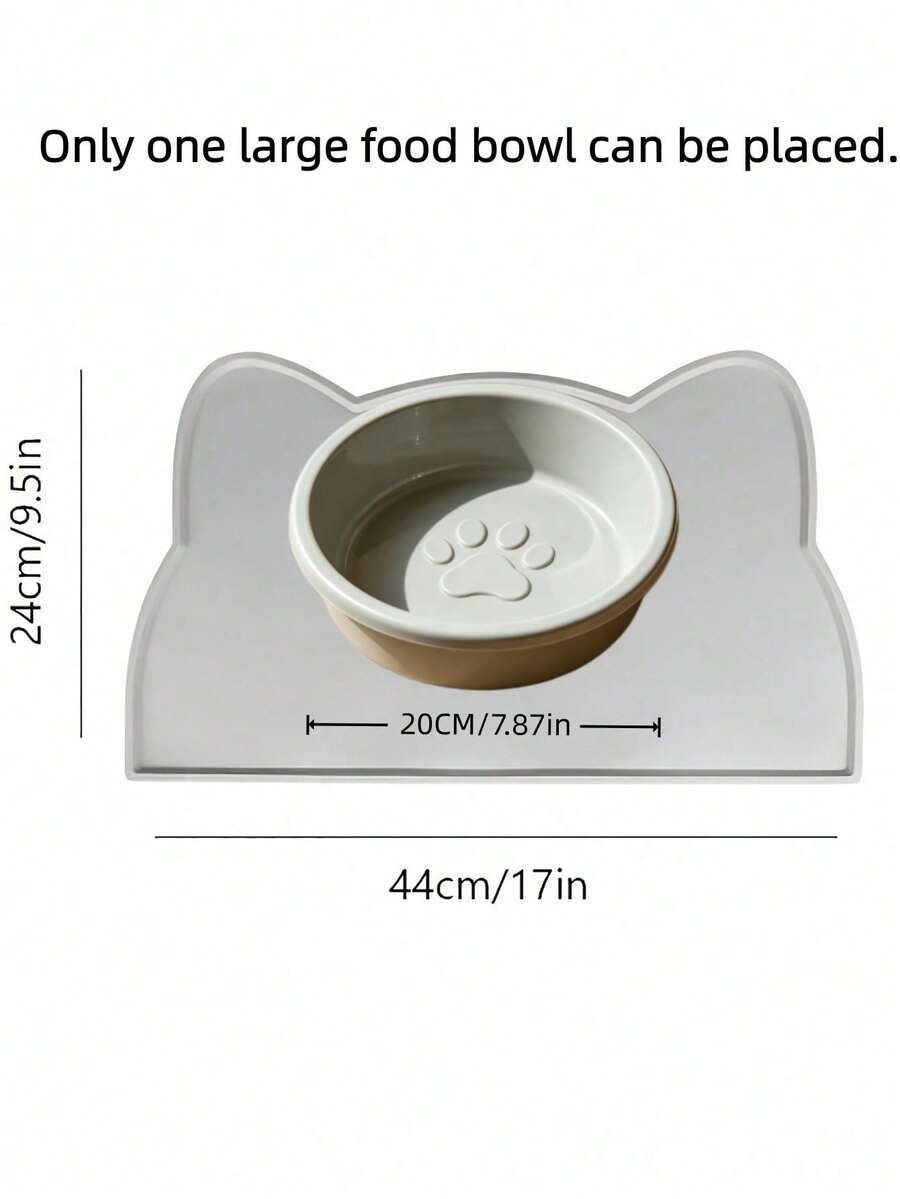 Multicolor silicone pet food mat featuring an anti-slip waterproof design for easy clean feeding.