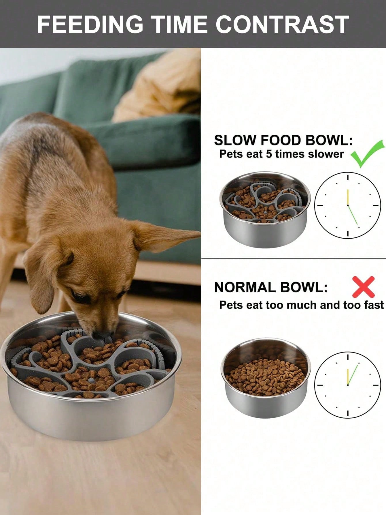 Dog Slow Feeder Dog Bowls Silicone Spiral Dog Food Bowls Feeder Insert To Slow Down Eating For Large Medium Small Breed Dogs Perfect With Stainless Steel Glass Ceramic Dog Bowls
