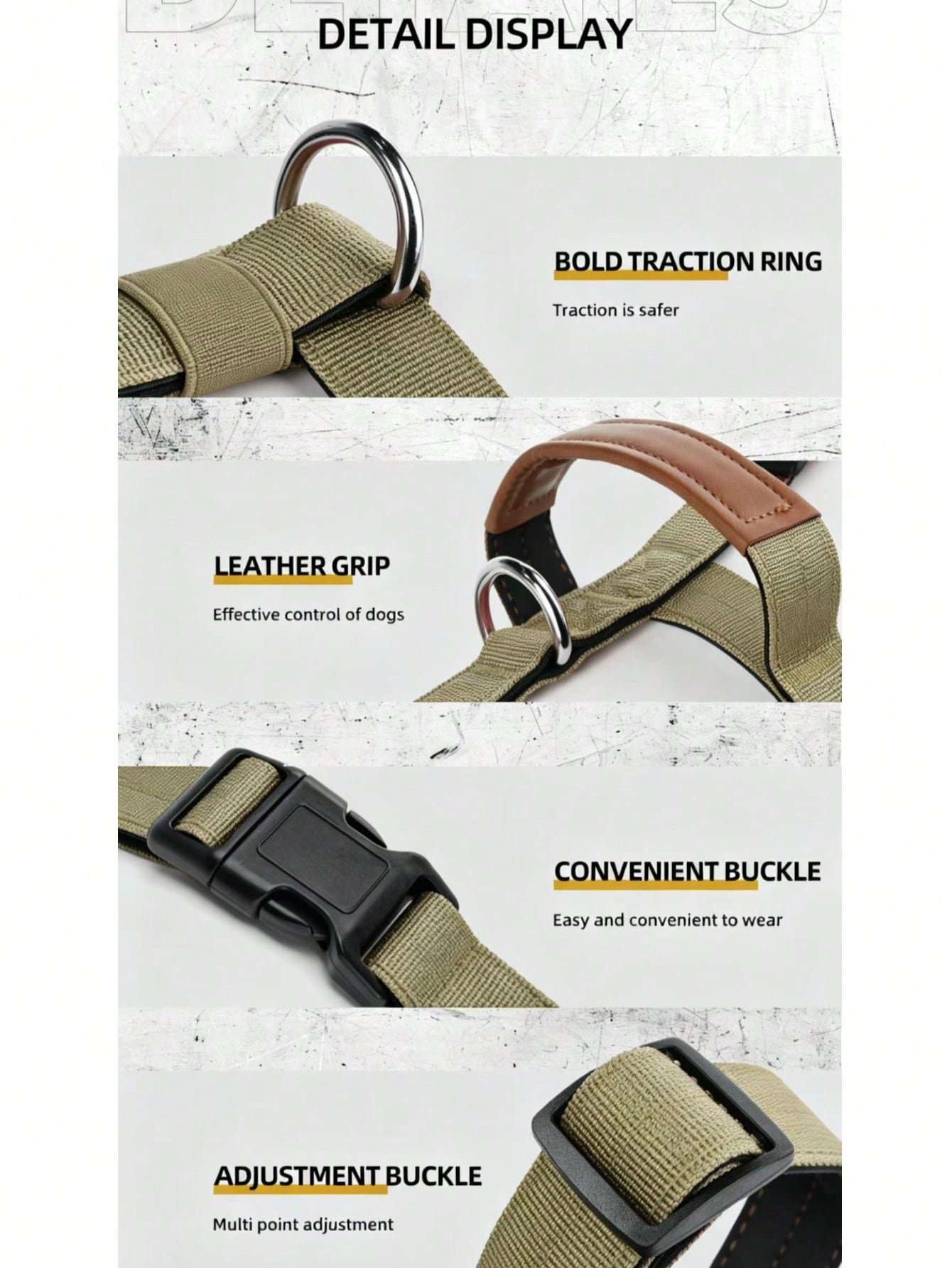 Heavy Duty Escape-Proof Dog Harness Leash For Large Dogs, Summer, 3-Strap Safety Design With Soft Nylon Padding, Suitable For Long-Bodied Breeds, Durable Nylon Material, Ideal For Walking, Training Breeds Like Dalmatians And Strong Pullers