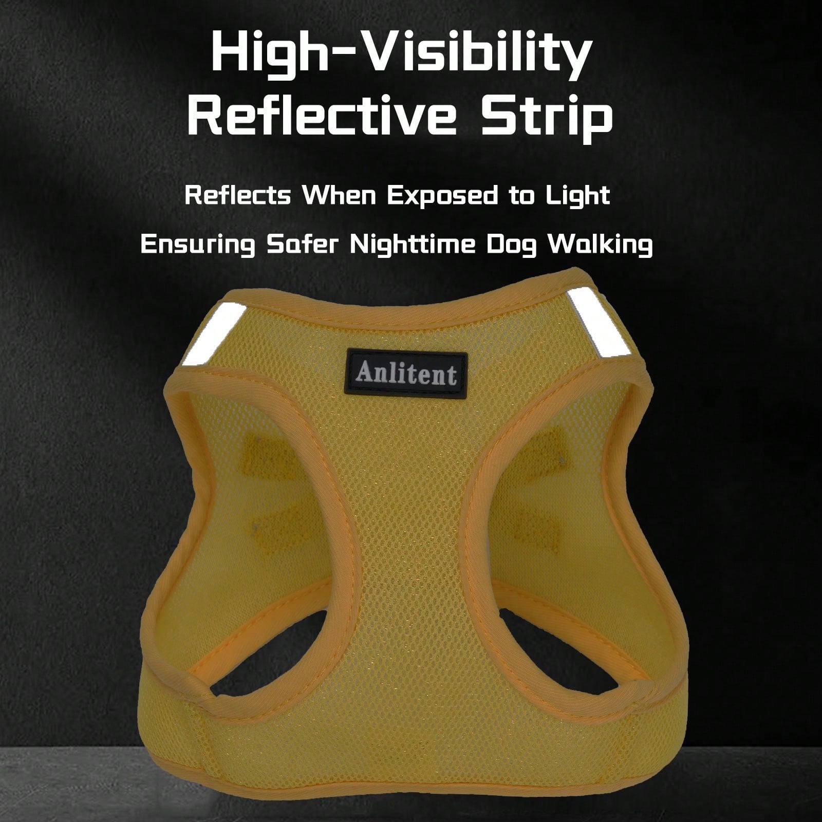 Colorblock reflective no-pull pet harness and 1.5m leash set for cats and small to medium dogs, featuring adjustable straps, breathable mesh, and anti-escape vest design.
