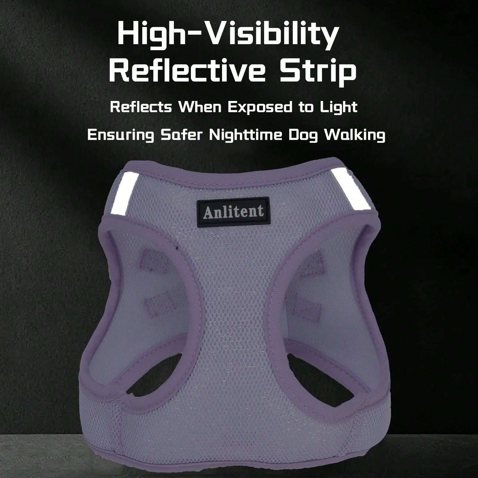 Colorblock reflective no-pull pet harness and 1.5m leash set for cats and small to medium dogs, featuring adjustable straps, breathable mesh, and anti-escape vest design.