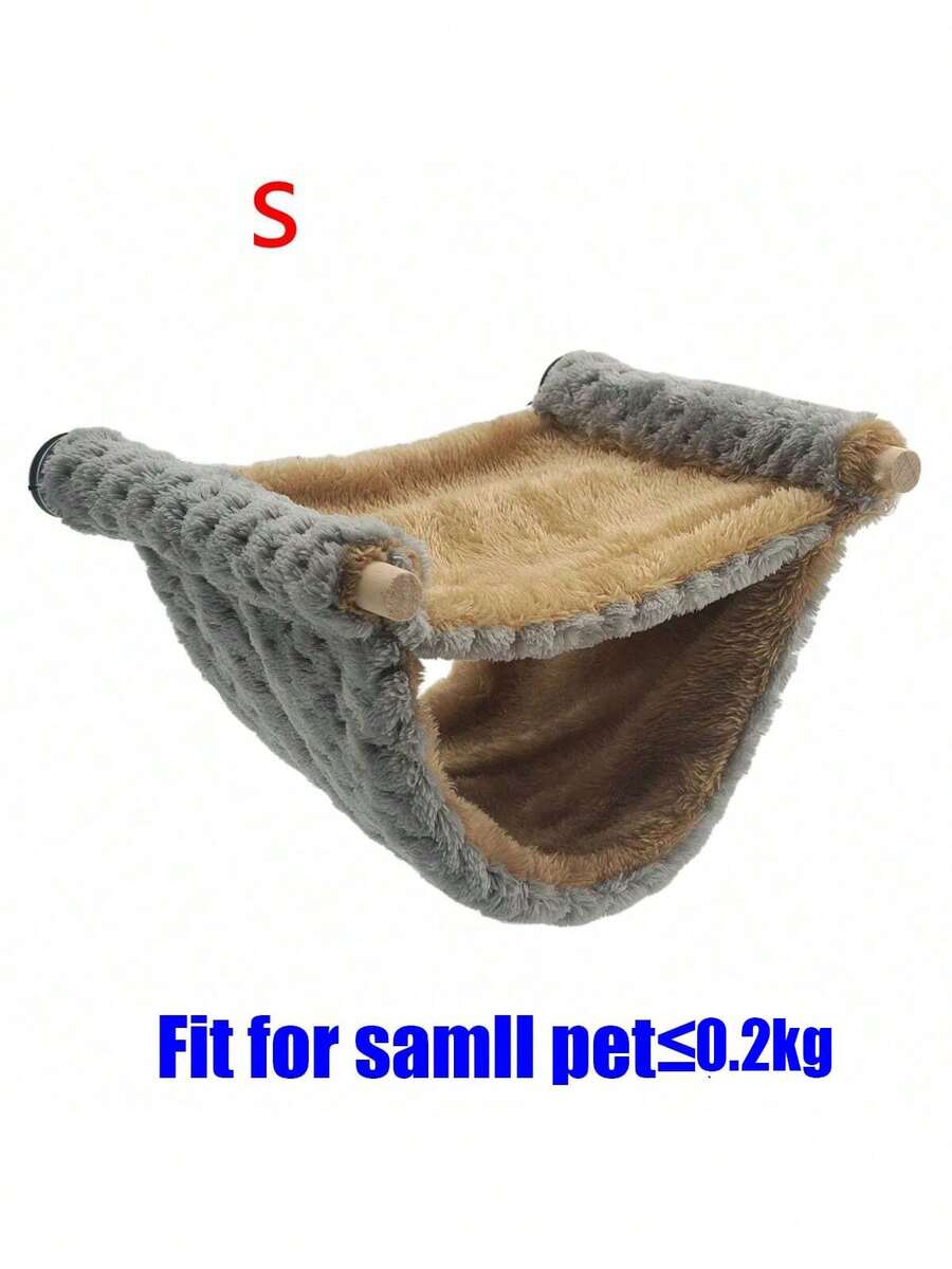 Multicolor soft coral fleece hanging hammock bed designed for hamsters, sugar gliders, and small pets