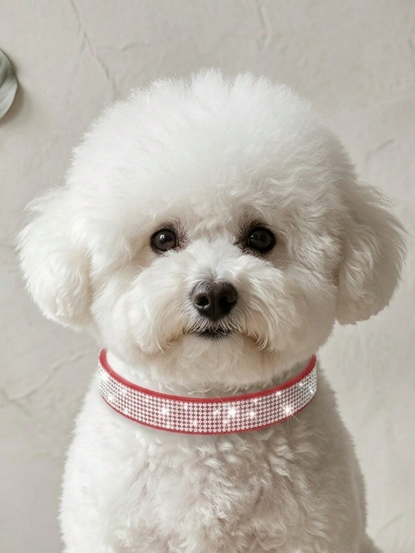 Multicolor sparkling crystal adjustable dog and cat collar made from polyurethane PU for pets with 16-46cm neck size