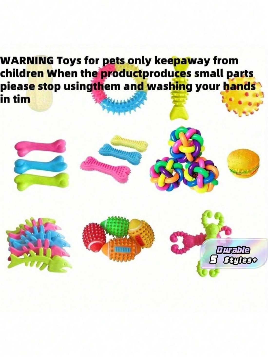 16-Piece Pack Of Sturdy, Bite-Resistant And Teething Dog Chew Toys - Spring/Summer Outdoor Vent Interactive Training Teething Toys In A Variety Of Shapes And Textures, Plastic Materials, Colors And Styles Cool It Is Suitable For Medium And Small-Sized