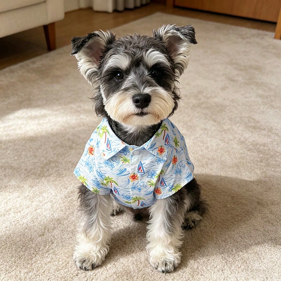 Assorted Print Dog Button Down Shirts, Aesthetic Tropical Hawaiian/Fruit Cactus/Mushroom/Classic Plaid Pet Shirts, Breathable Lightweight Short Sleeve Puppy Clothes For Small Medium Dogs Cats, Summer Daily Wear Walking Travel Photo Prop Pet Lover Gift Pet