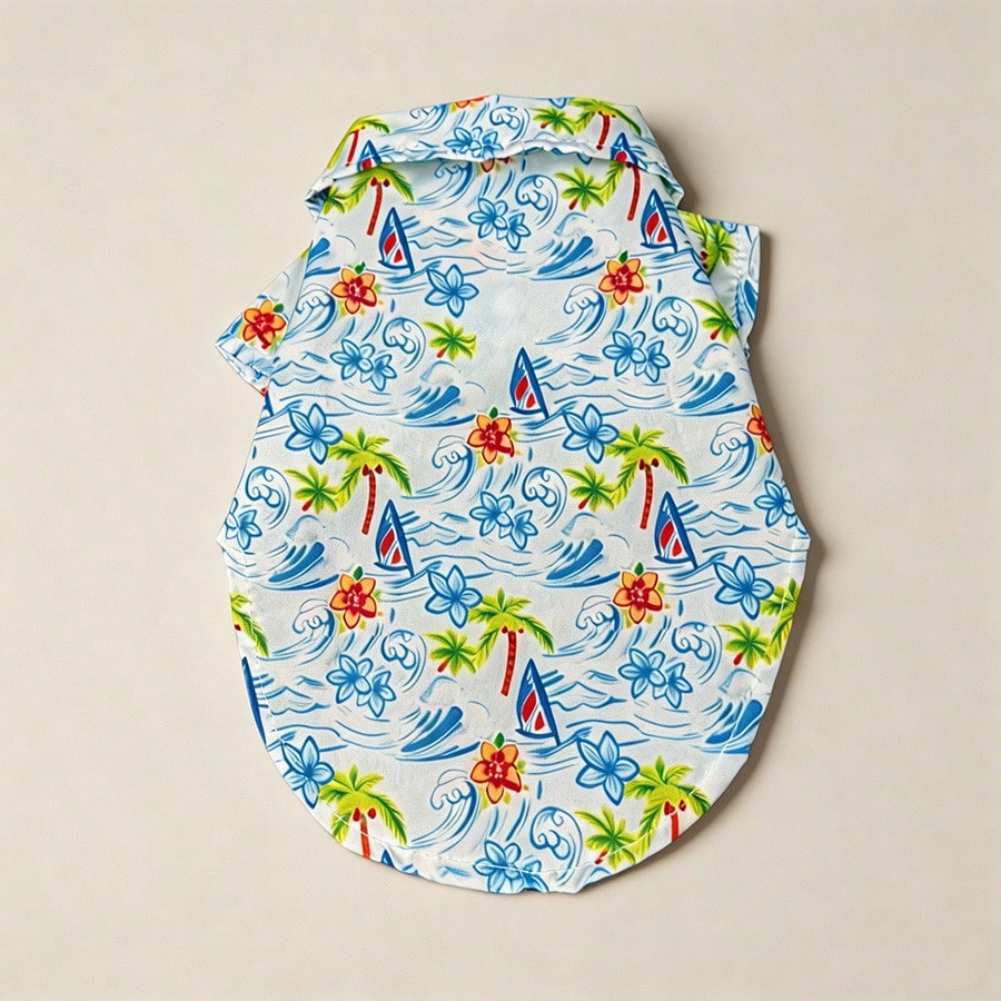 Assorted Print Dog Button Down Shirts, Aesthetic Tropical Hawaiian/Fruit Cactus/Mushroom/Classic Plaid Pet Shirts, Breathable Lightweight Short Sleeve Puppy Clothes For Small Medium Dogs Cats, Summer Daily Wear Walking Travel Photo Prop Pet Lover Gift Pet