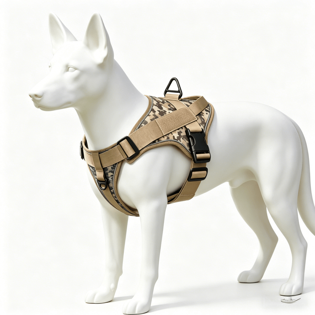 Black anti-pull escape-proof dog vest harness for medium and large dogs, designed for outdoor walking, training, and hiking