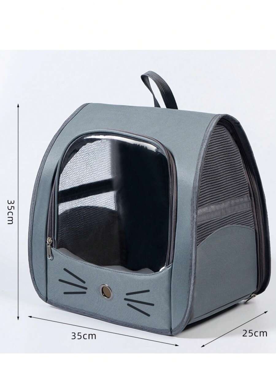 Multicolor Oxford cloth pet backpack carrier featuring a breathable window for carrying small dogs and cats up to 5.5kg.