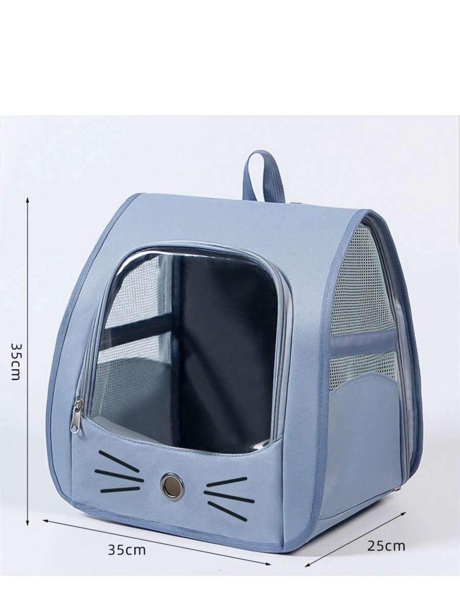 Multicolor Oxford cloth pet backpack carrier featuring a breathable window for carrying small dogs and cats up to 5.5kg.