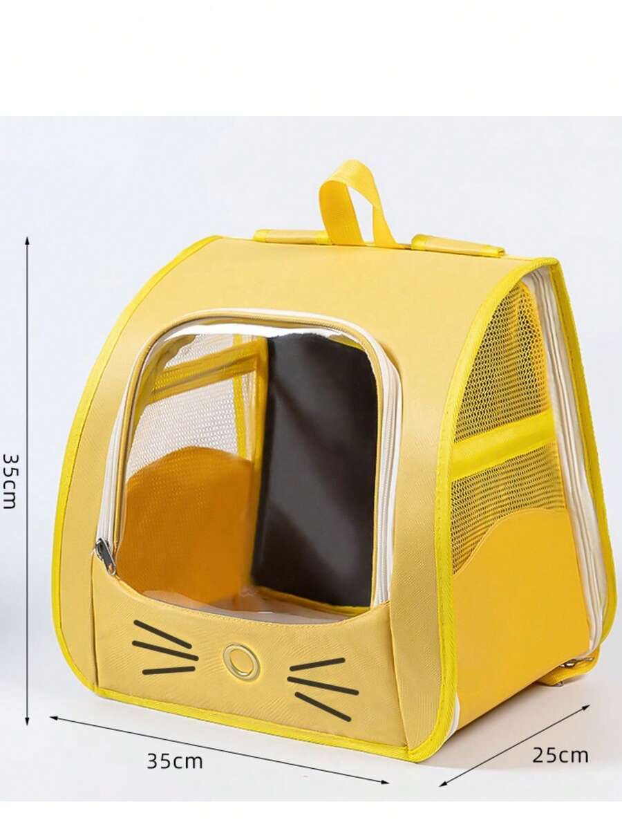 Multicolor Oxford cloth pet backpack carrier featuring a breathable window for carrying small dogs and cats up to 5.5kg.