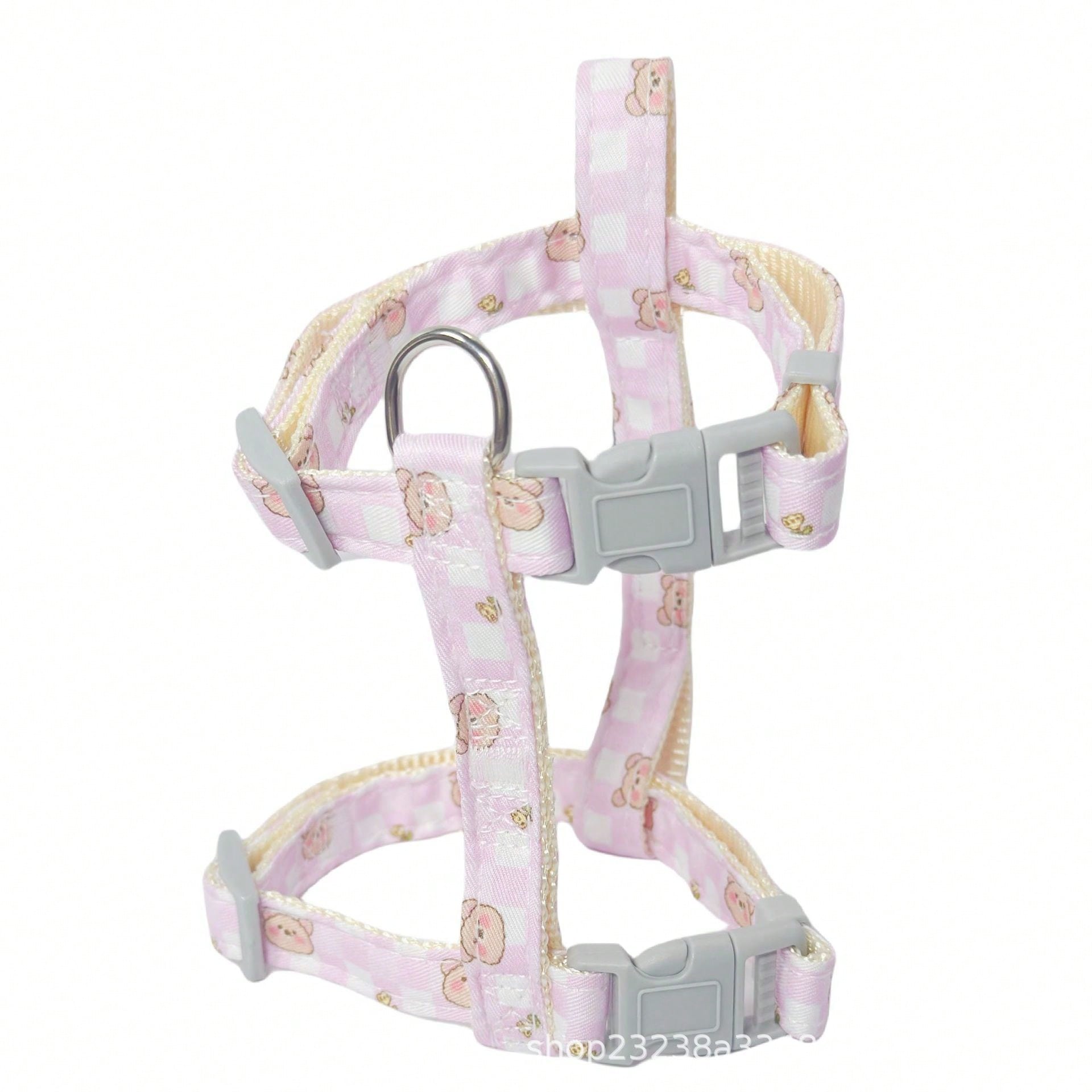 Multicolor polyester cat harness and leash set with bow-knot chest strap, escape-proof design, and soft comfortable fit for small and medium cats outdoors