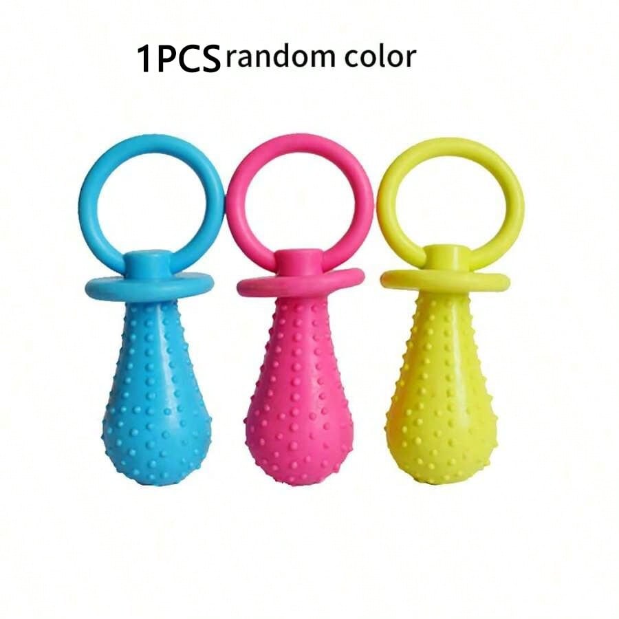 1/3pcs Pet Pacifier Dog Toy, Interactive Elastic Teething Toy, Pet Dog Cat Puppy Teeth Cleaning Toy