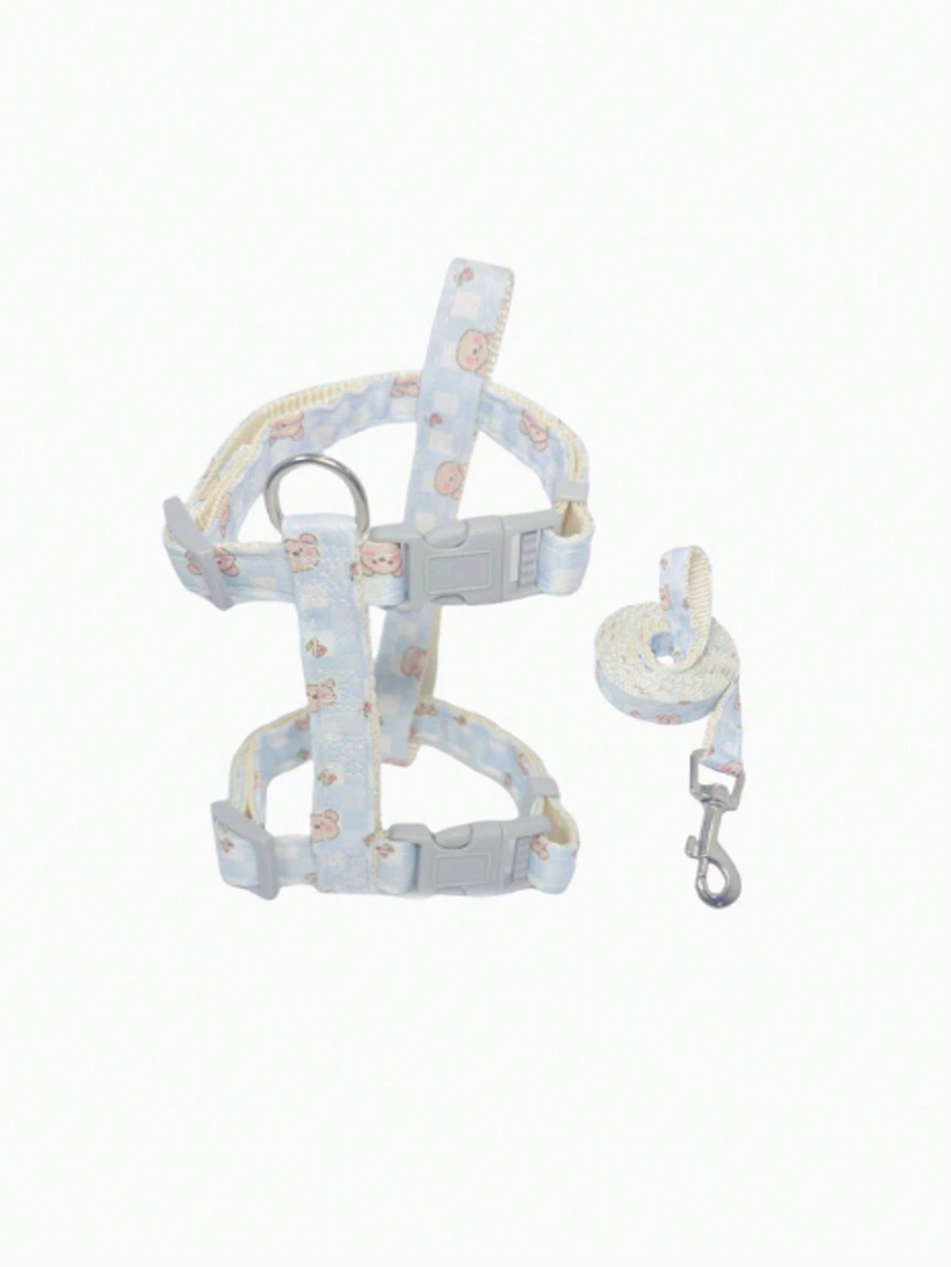 Multicolor polyester cat harness and leash set with bow-knot chest strap, escape-proof design, and soft comfortable fit for small and medium cats outdoors