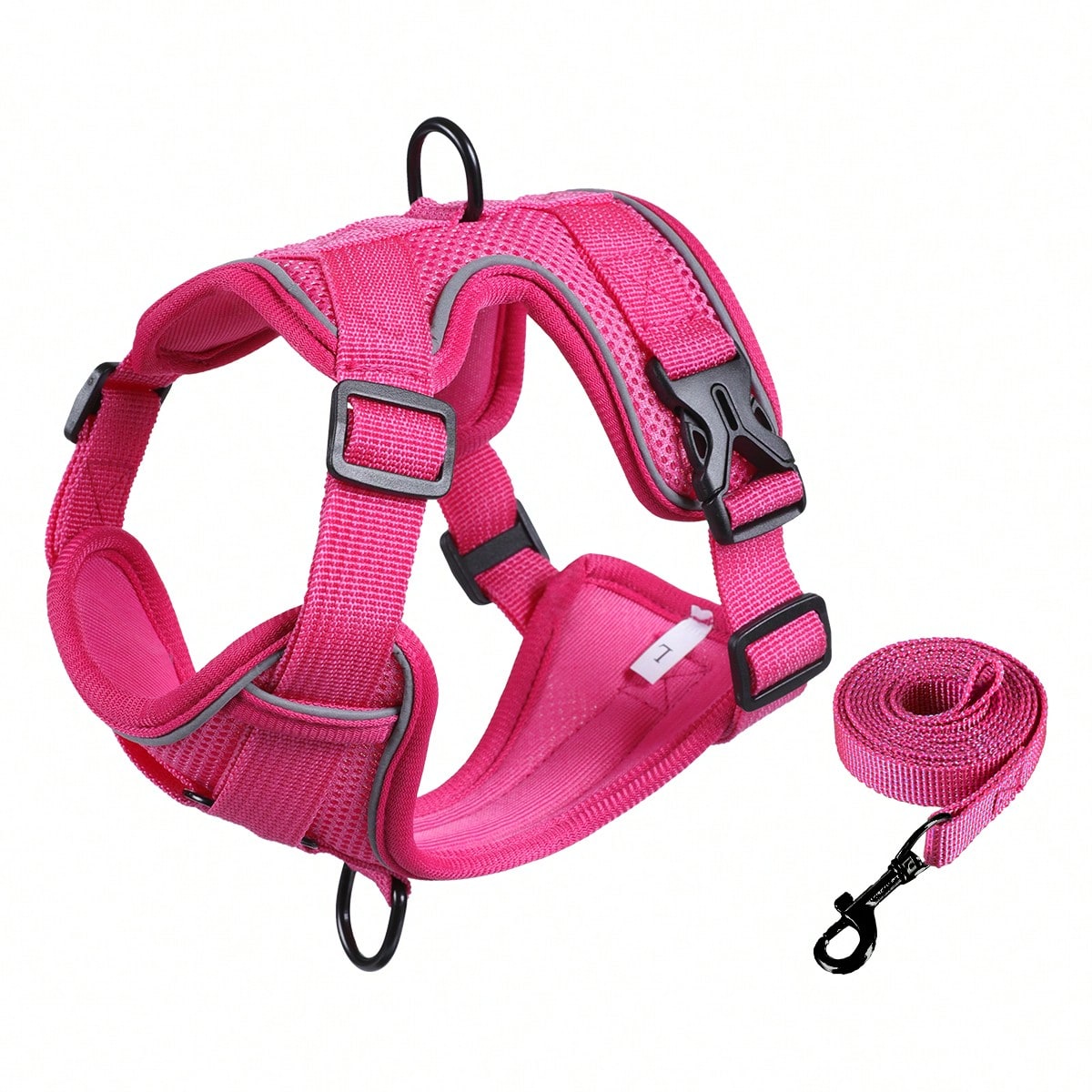 Multicolor cartoon polyester cat walking harness and leash set with soft adjustable escape proof vest design for cats and small dogs