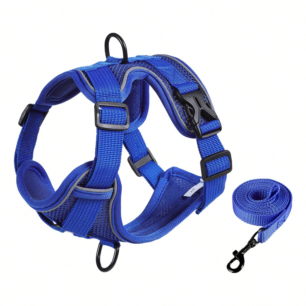 Multicolor cartoon polyester cat walking harness and leash set with soft adjustable escape proof vest design for cats and small dogs
