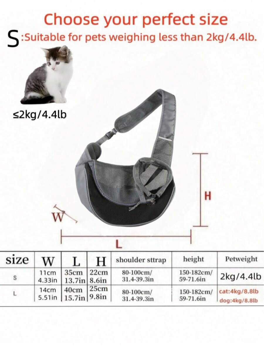 Pink colorblock pet travel tote bag with breathable fabric and single shoulder strap for carrying small cats and dogs