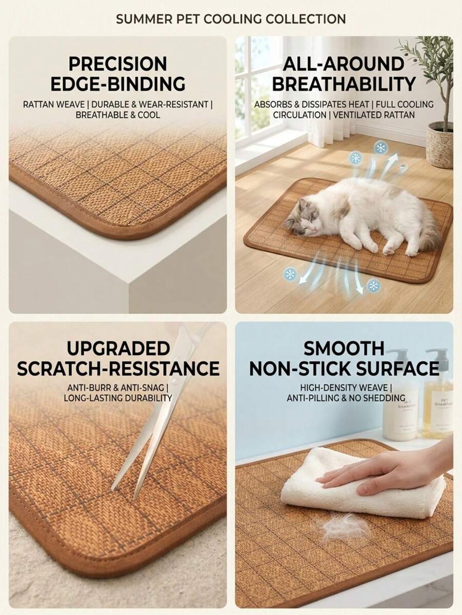 Multicolor woven PP pet cooling mat and summer ice pad for dogs and cats