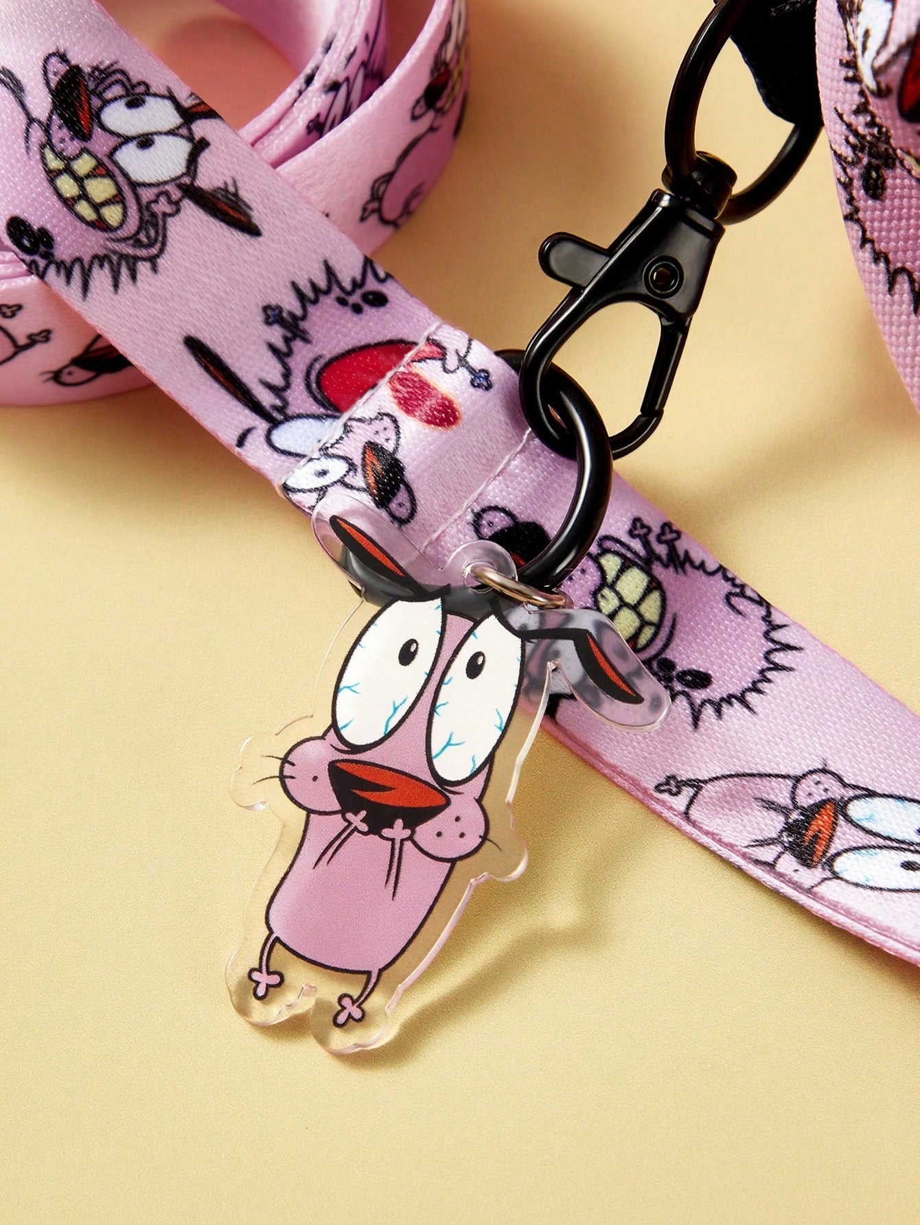 Multicolor cartoon pattern pet collar and leash set with adjustable polyester straps and portable storage bag for cats and dogs