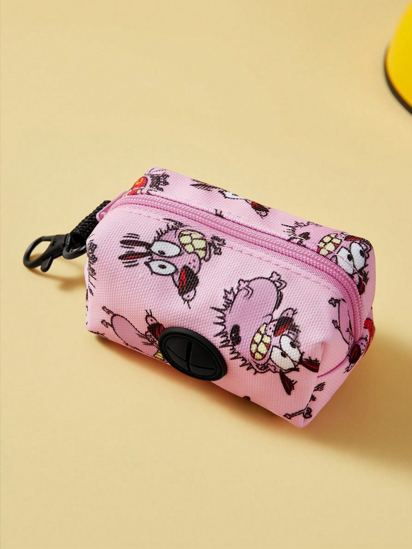 Multicolor cartoon pattern pet collar and leash set with adjustable polyester straps and portable storage bag for cats and dogs