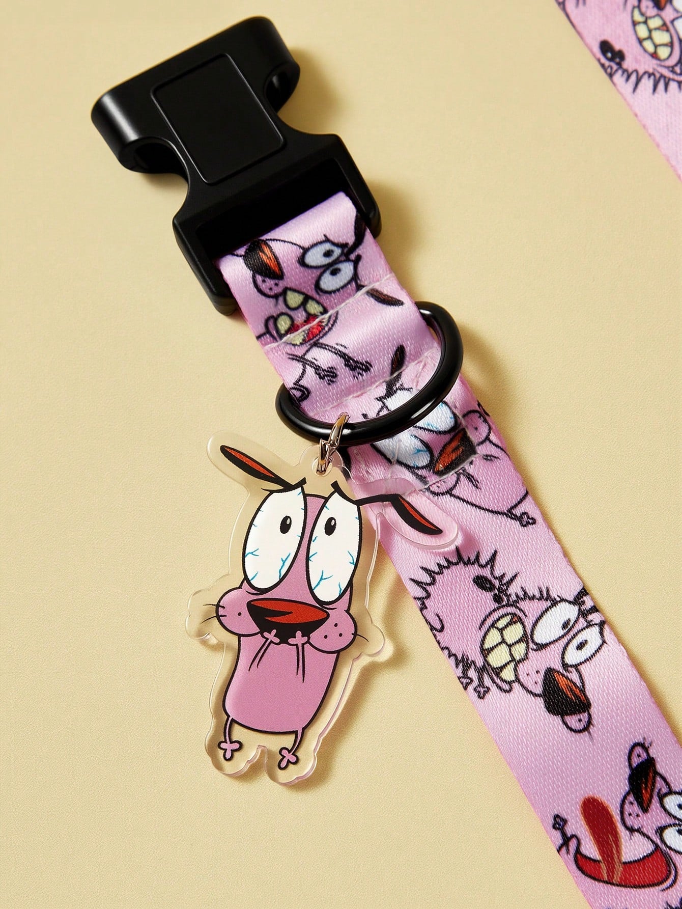 Multicolor cartoon pattern pet collar and leash set with adjustable polyester straps and portable storage bag for cats and dogs