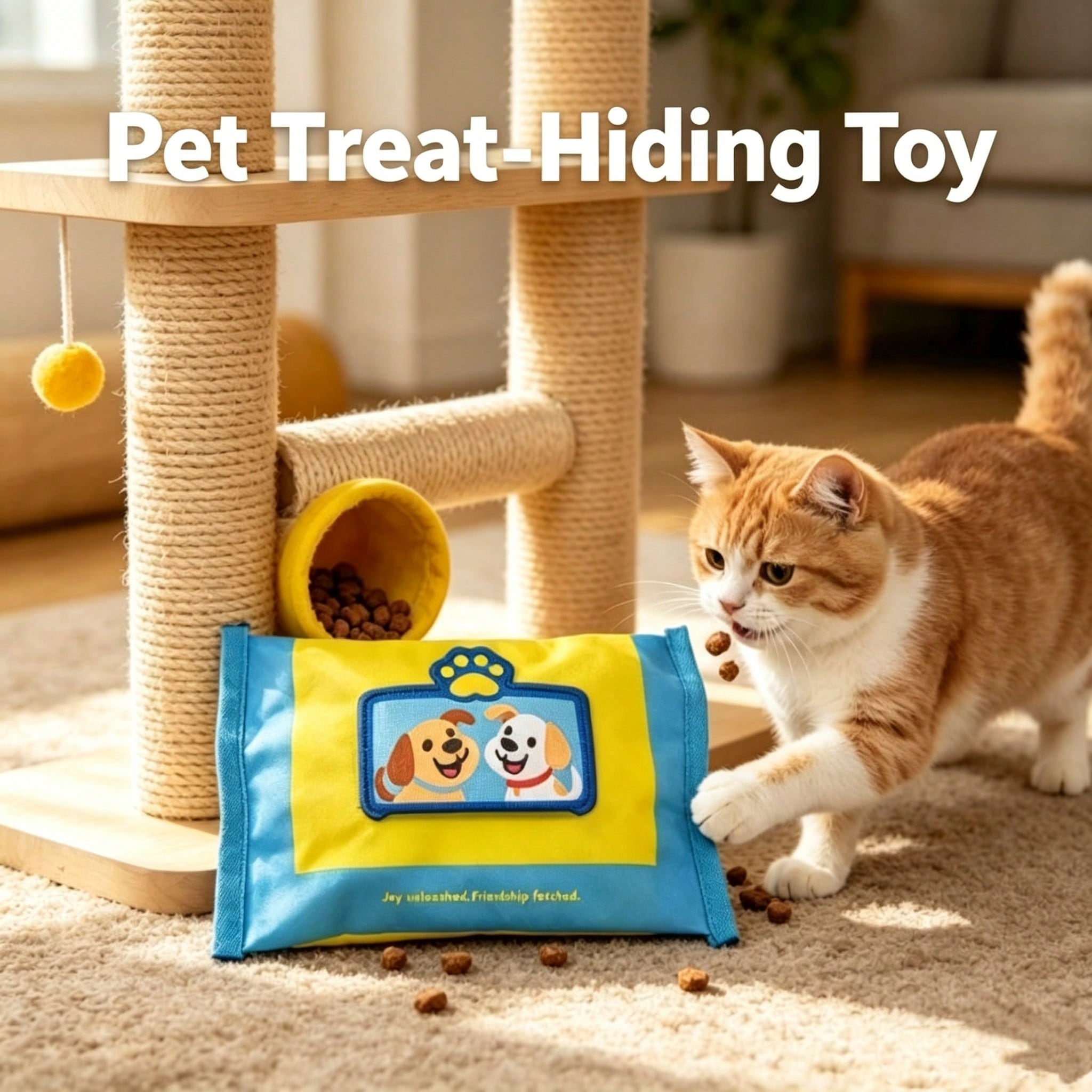 1pc Puppy & Kitten Snuffle Toy, Pet Toy, Kitten & Puppy Toy, Wet Wipe Shaped Interactive Sound-Making Treat Hiding Puzzle Toy, Puppy & Kitten Boredom Relief Toy, Pet Indoor & Outdoor Play Design, Dog Self-Entertainment Toy, Pet Supplies