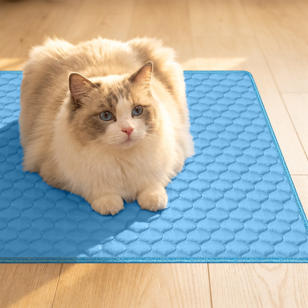 Extra Large Cooling Pet Mat For Summer, Bite-Resistant And Durable Dog Pad, Suitable For All Seasons, Lightweight Pet Cooling Pad Bed, Available In 5 Sizes For Small, Medium And Large Pets, For Pet Lovers, Washable