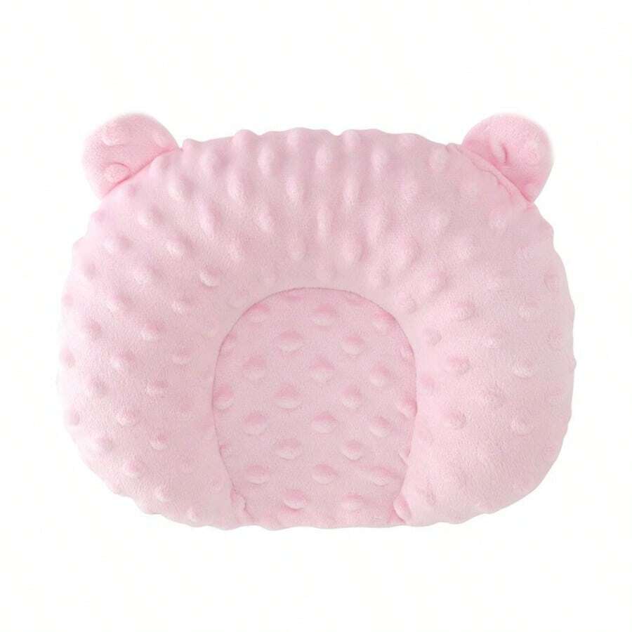 Multicolor small round bean plush pet pillow made of soft polyester for small animals, cats, and dogs.