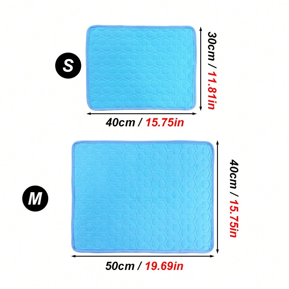 1pc Small Pet Cooling Mat, Hamster & Rabbit Sleep Pad, Pet Bed Mat With Cooling Effect For Summer, Non-Slip Cage Pad Suitable For Cats, Dogs & Small Pets, Indoor Cooling