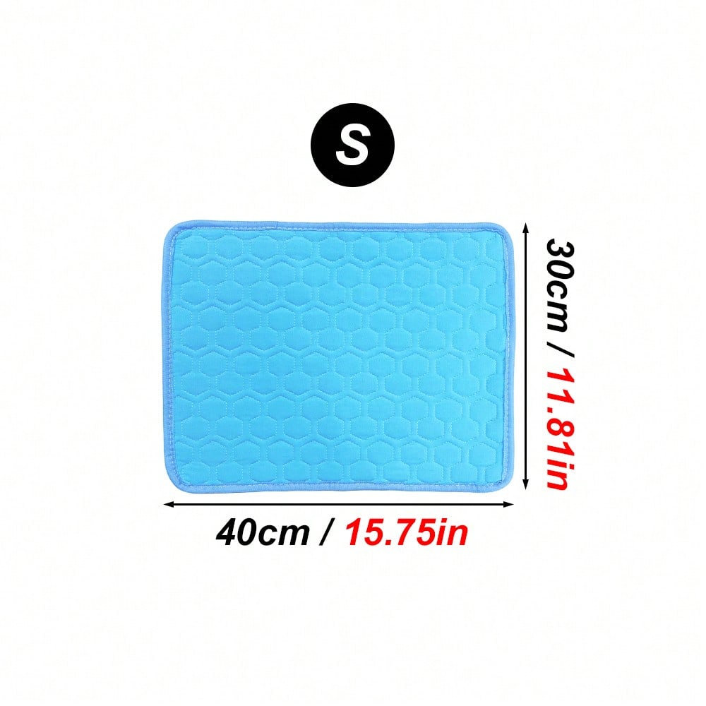 1pc Small Pet Cooling Mat, Hamster & Rabbit Sleep Pad, Pet Bed Mat With Cooling Effect For Summer, Non-Slip Cage Pad Suitable For Cats, Dogs & Small Pets, Indoor Cooling
