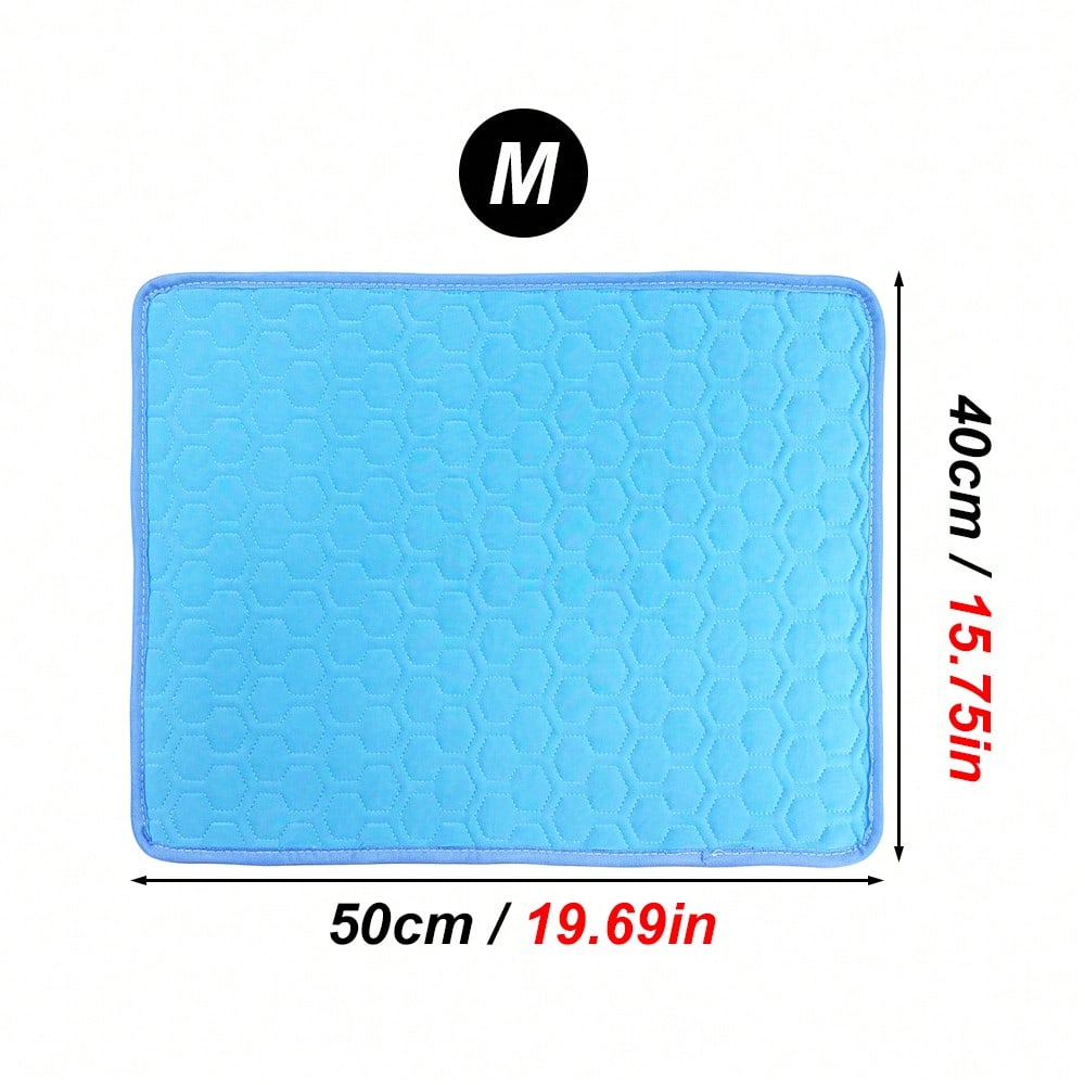 1pc Small Pet Cooling Mat, Hamster & Rabbit Sleep Pad, Pet Bed Mat With Cooling Effect For Summer, Non-Slip Cage Pad Suitable For Cats, Dogs & Small Pets, Indoor Cooling