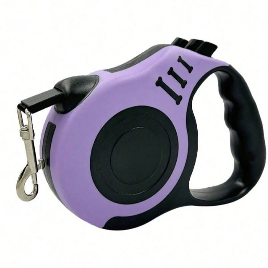 Multicolor bone-shaped retractable pet leash made from ABS for cats and dogs