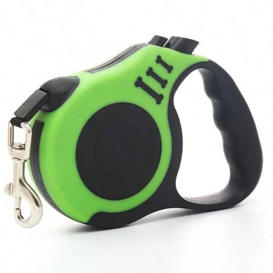 Multicolor bone-shaped retractable pet leash made from ABS for cats and dogs