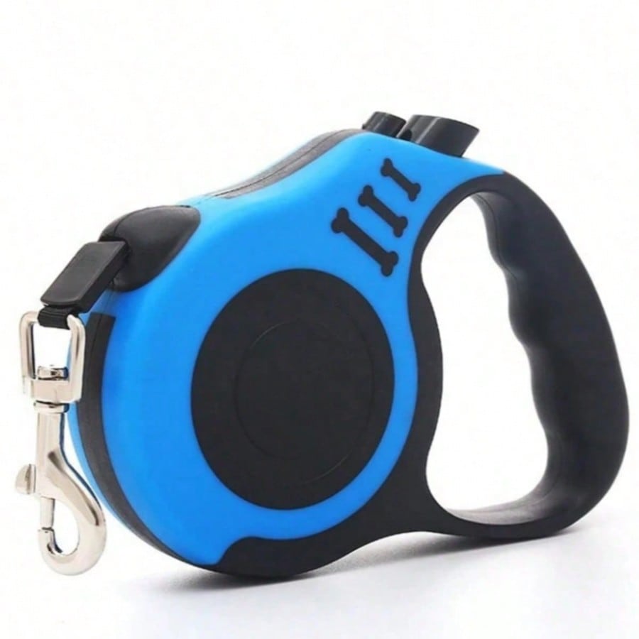 Multicolor bone-shaped retractable pet leash made from ABS for cats and dogs
