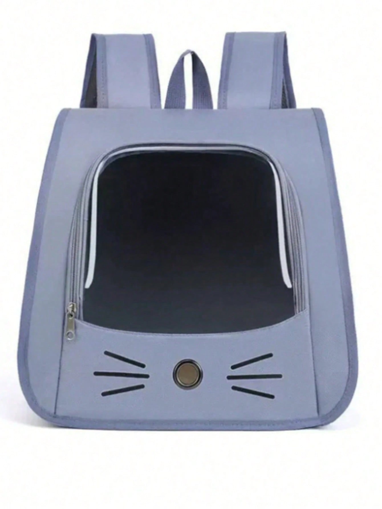 Oxford Canvas Transparent Breathable Pet Backpack, Suitable For Small Dogs And Cats Weighing No More Than 5.5 Kg, Can Be Used As A Backpack, Crossbody Bag, Or Handbag, Large Capacity Portable Pet Travel Bag
