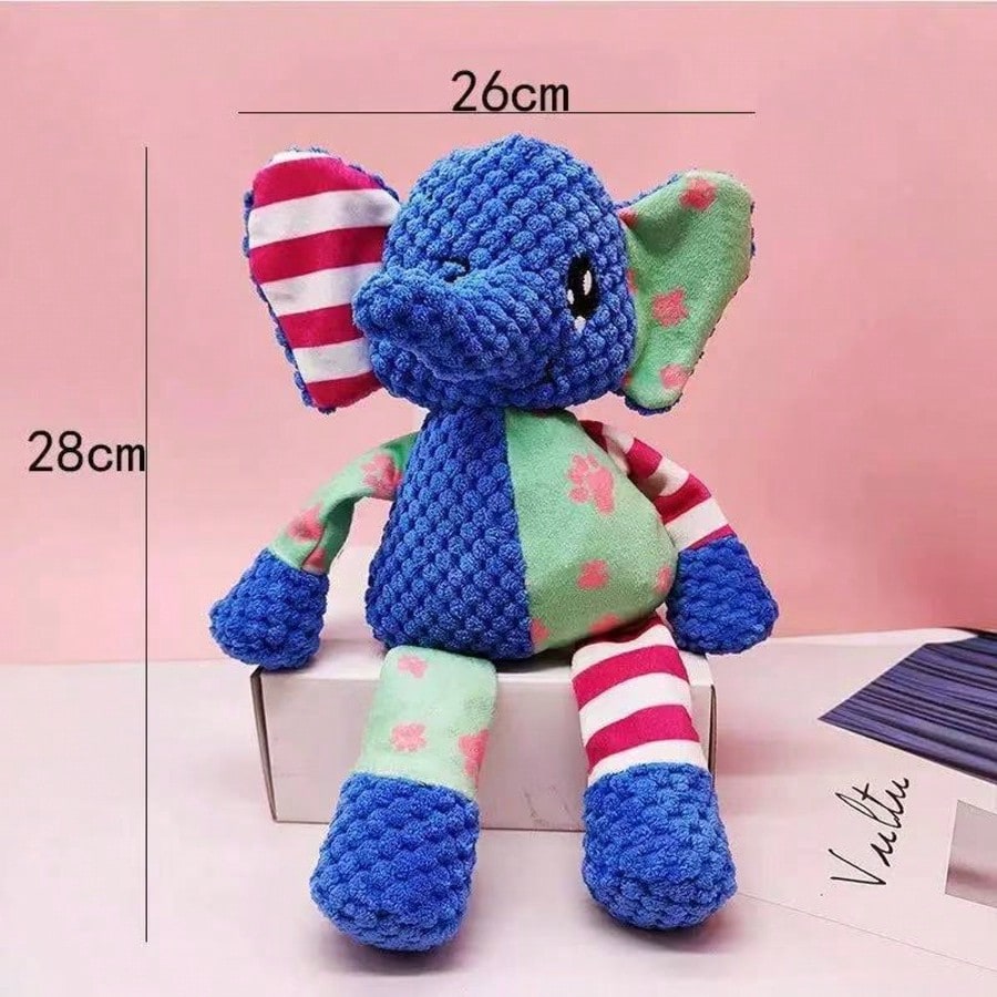 1/2/3pcs (Random Color) Pet Plush Knotted Toys, Medium/Small Dog Chew Toys With Sound
