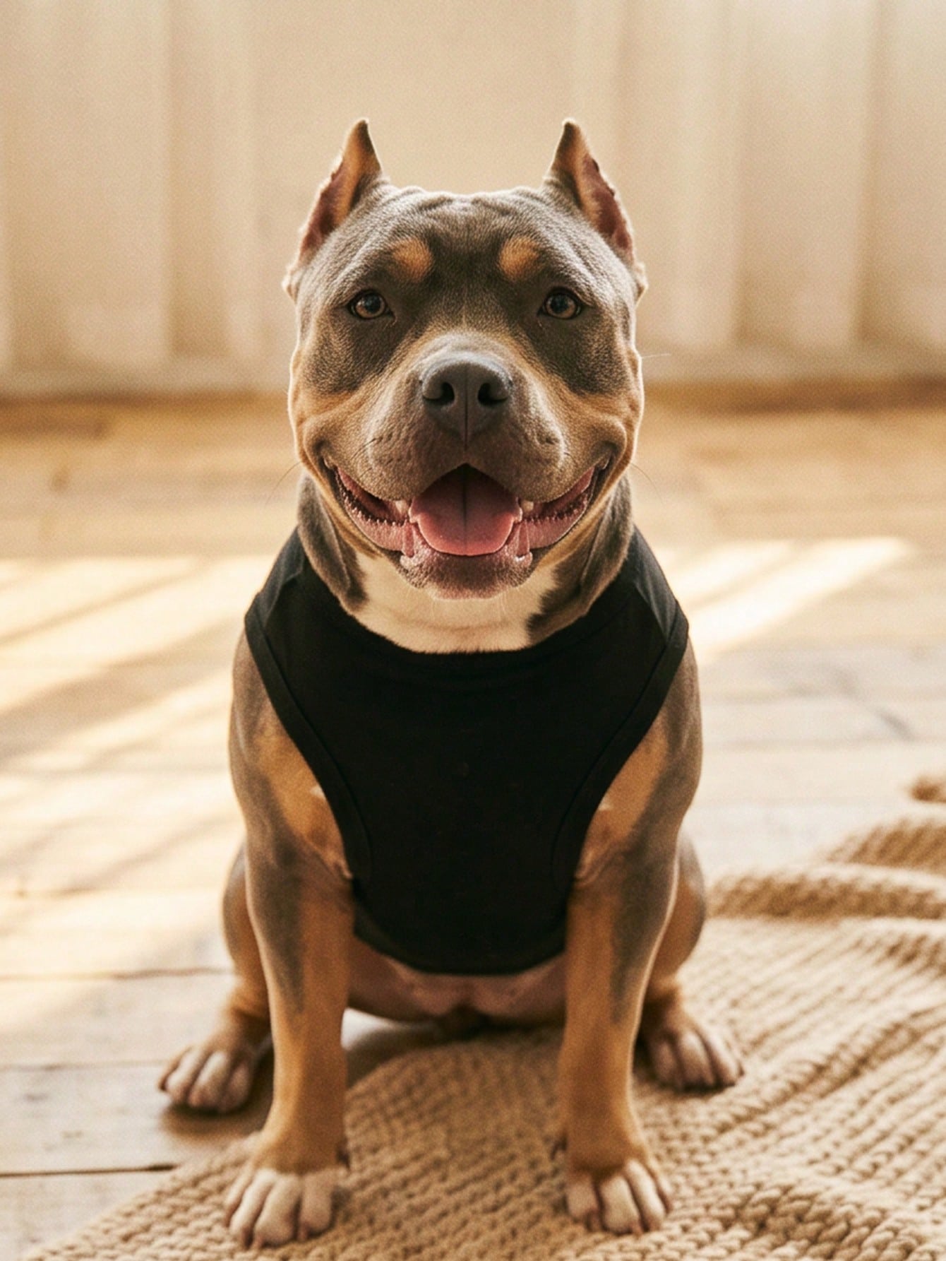 1pc "Mama's Boy" Slogan Graphic Pet Vest, Flea Repellent, Anti-Shedding, Insulation, Breathable For Small/Medium Dogs & Cats, Indoor/Outdoor Use