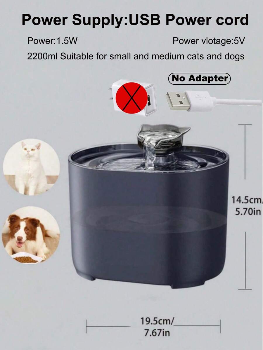 Blue replacement filter cartridge for pet automatic water fountains suitable for small and medium cats and dogs.