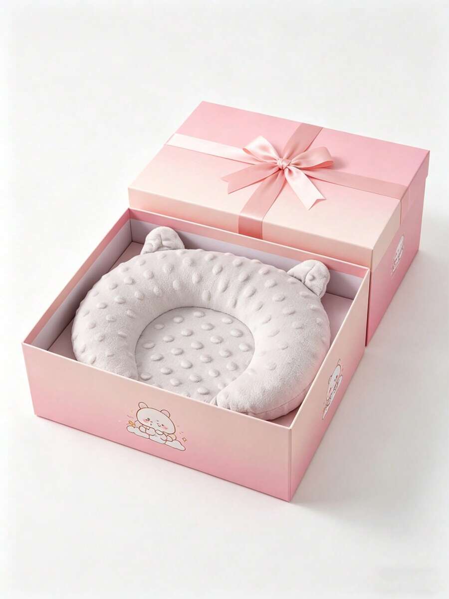 Multicolor small round bean plush pet pillow made of soft polyester for small animals, cats, and dogs.