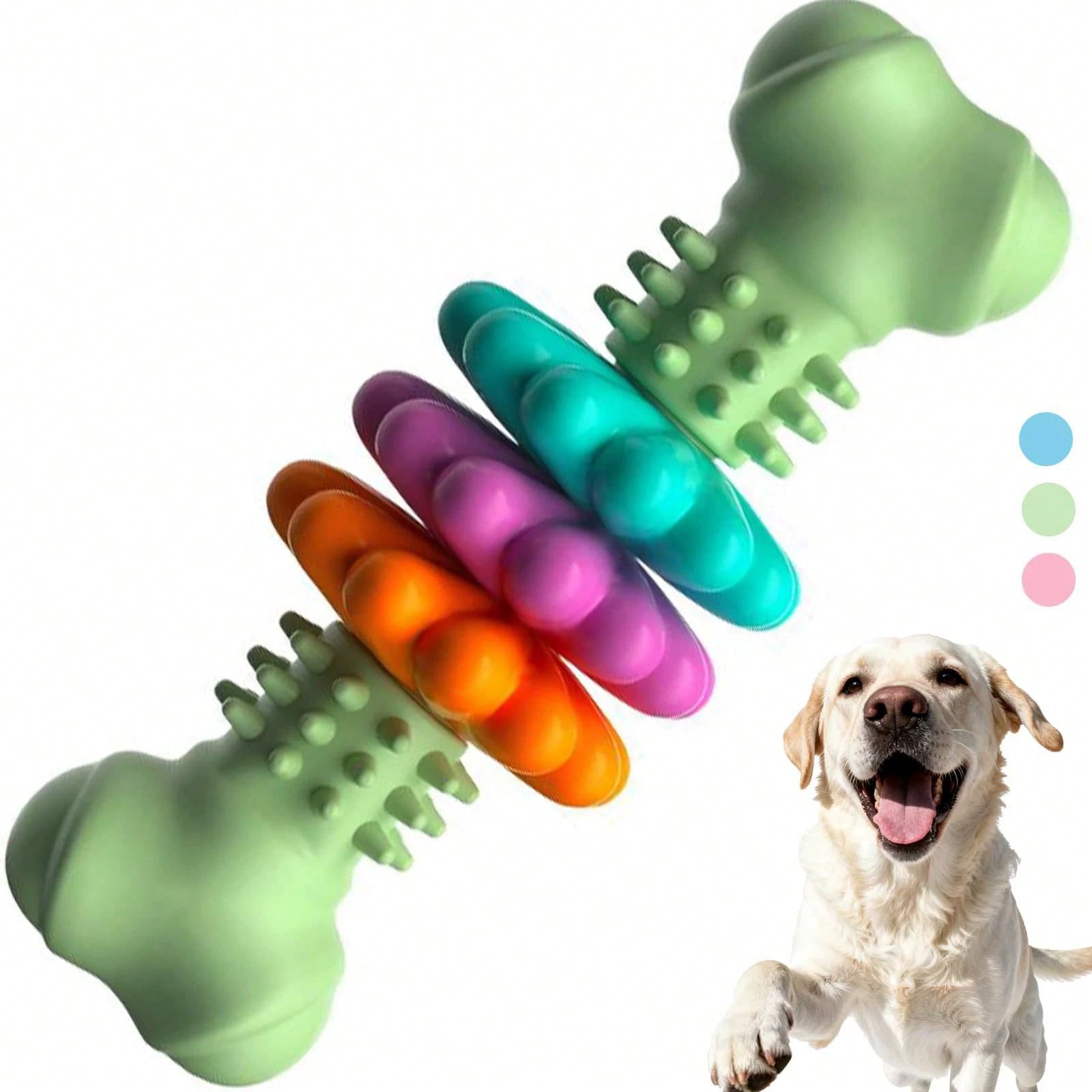 1pc Multi-Color Dog Toothbrush Toy, Interactive Cleaning Chew Toy Helps Clean Teeth, Suitable For Training Small To Medium Dogs, Relieve Boredom And Prevent, Dog Supplies, Puppy Supplies, Dog Accessories, Dog Toys, Puppy Supplies, Puppy Games