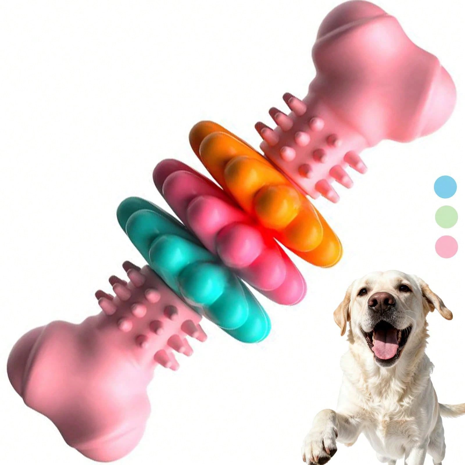 1pc Multi-Color Dog Toothbrush Toy, Interactive Cleaning Chew Toy Helps Clean Teeth, Suitable For Training Small To Medium Dogs, Relieve Boredom And Prevent, Dog Supplies, Puppy Supplies, Dog Accessories, Dog Toys, Puppy Supplies, Puppy Games