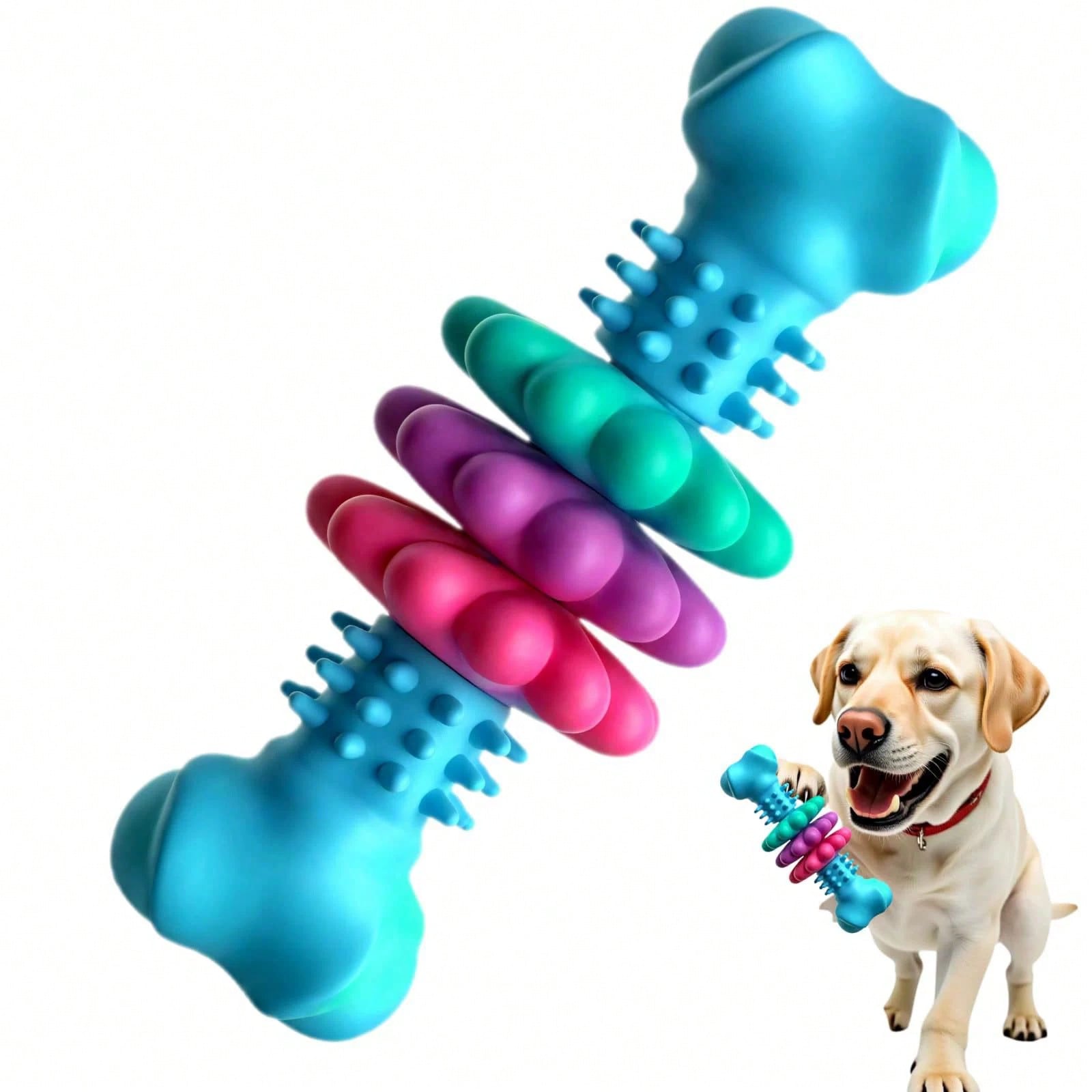 1pc Multi-Color Dog Toothbrush Toy, Interactive Cleaning Chew Toy Helps Clean Teeth, Suitable For Training Small To Medium Dogs, Relieve Boredom And Prevent, Dog Supplies, Puppy Supplies, Dog Accessories, Dog Toys, Puppy Supplies, Puppy Games