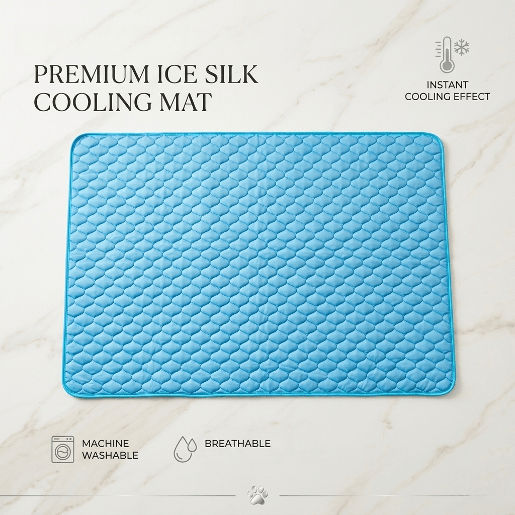 Extra Large Cooling Pet Mat For Summer, Bite-Resistant And Durable Dog Pad, Suitable For All Seasons, Lightweight Pet Cooling Pad Bed, Available In 5 Sizes For Small, Medium And Large Pets, For Pet Lovers, Washable
