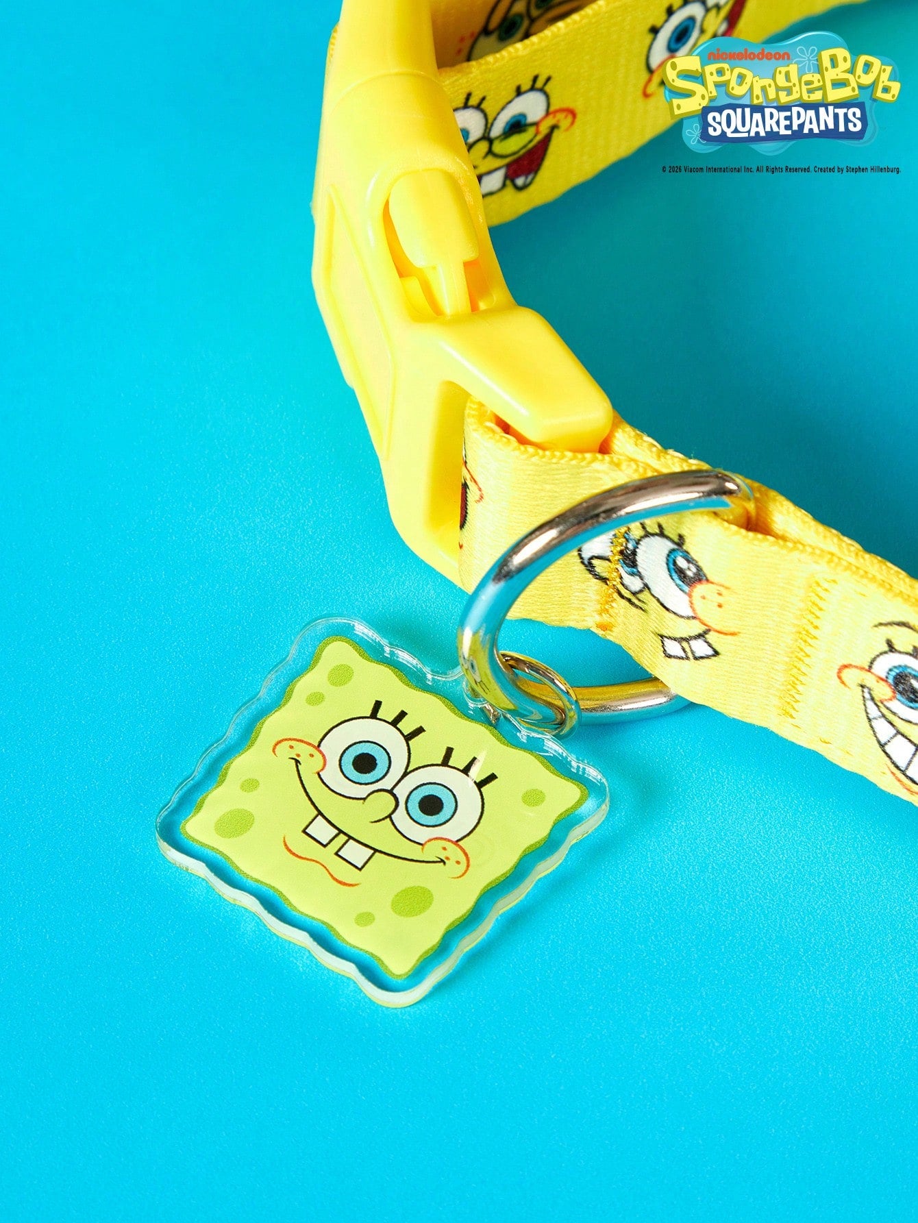 Green polyester X PENSIN pet collar with cartoon pattern and matching pendant for cats and dogs
