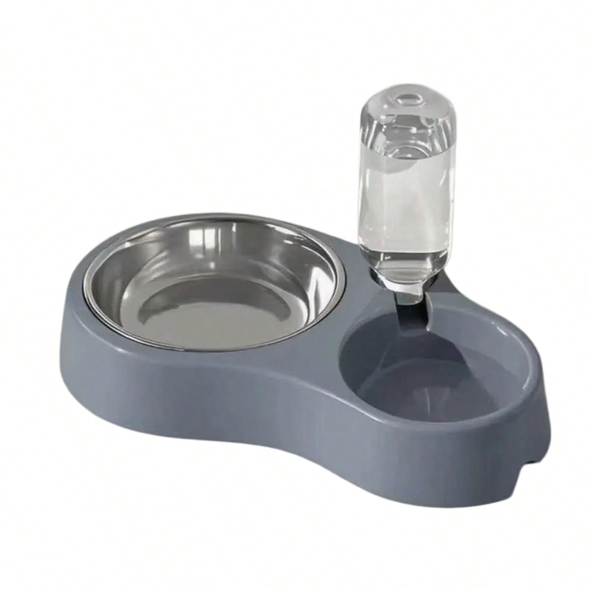 2-In-1 Stainless Steel Pet Food & Water Bowl, Suitable For Small/Medium Cats, Dogs, Rabbits And Other Pets