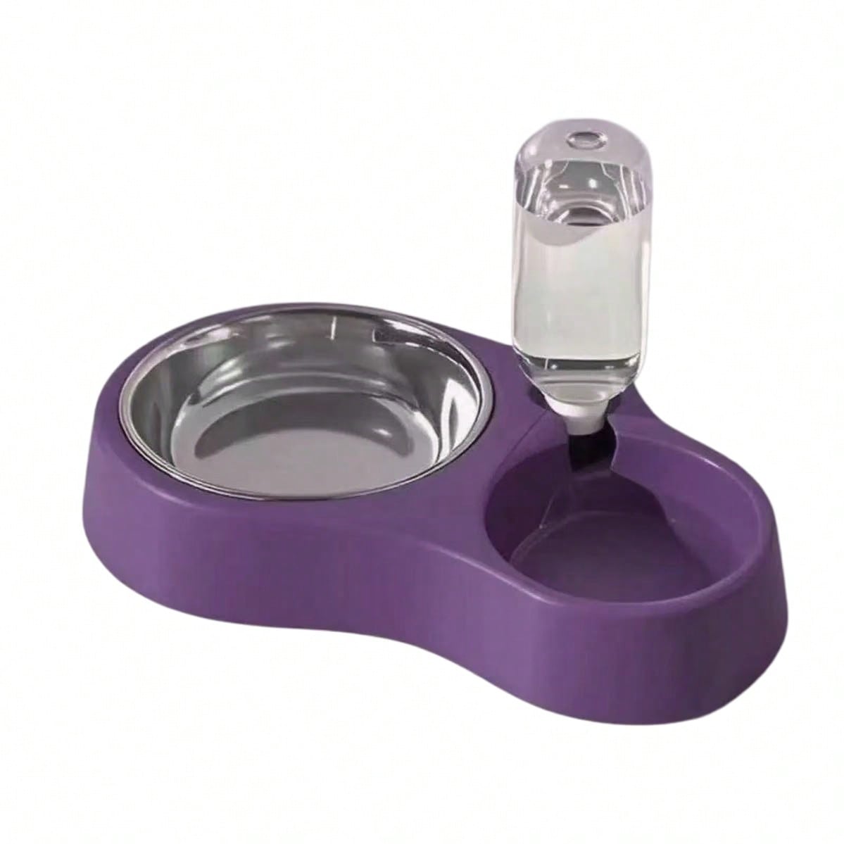 2-In-1 Stainless Steel Pet Food & Water Bowl, Suitable For Small/Medium Cats, Dogs, Rabbits And Other Pets
