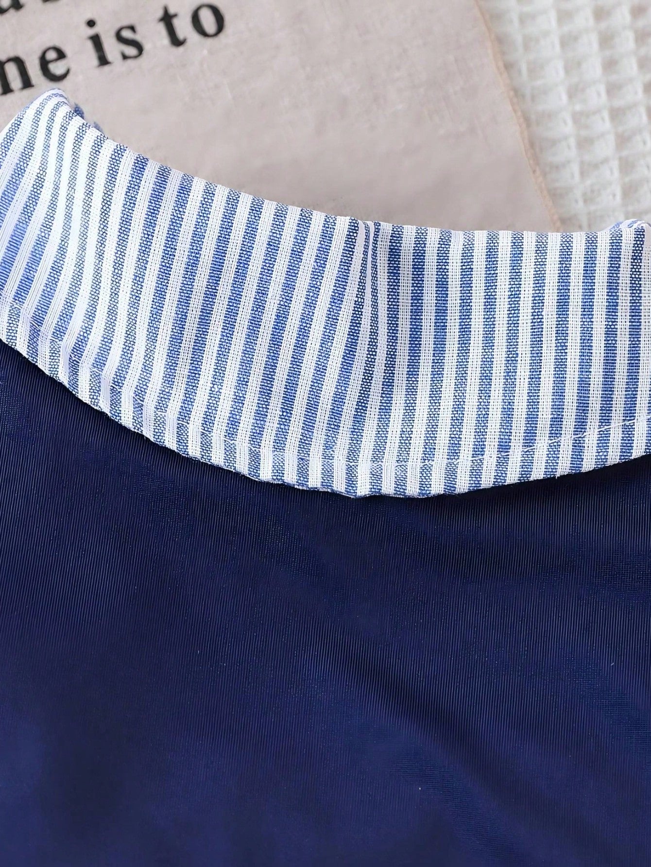 Striped Pet Shirt With Detachable Solid Color Scarf For Cats And Dogs, Soft Breathable Clothing For Daily Wear