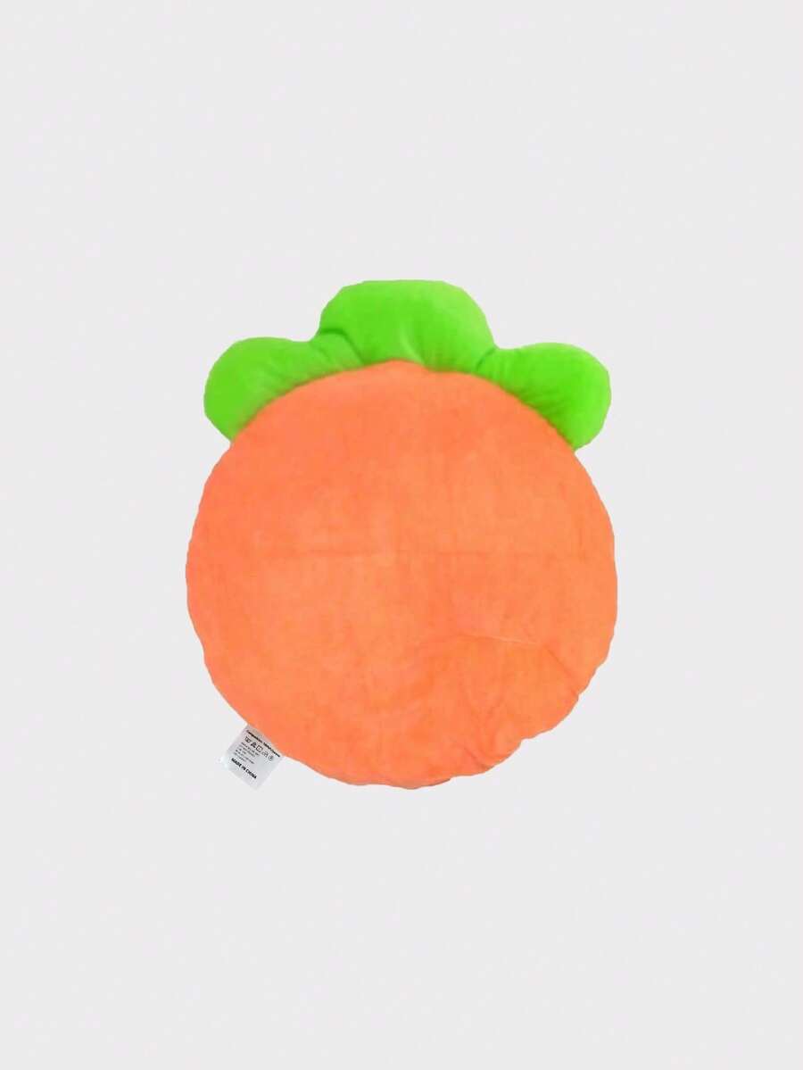 Carrot shaped soft plush pet bed cushion for rabbits and small animals
