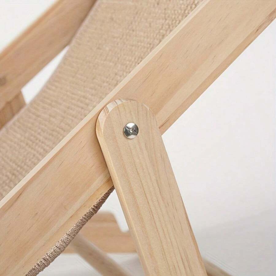Sisal cat scratch board and rocking bed lounge chair hammock with linen material for cats and dogs.