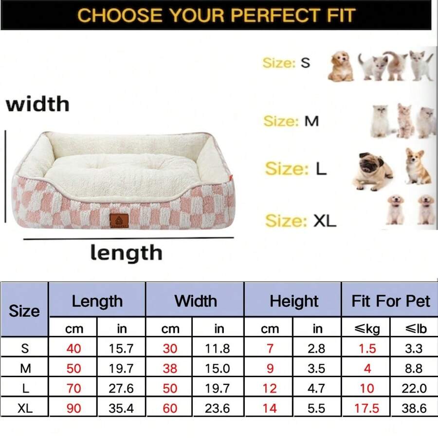 Plaid trimmed soft cooling pet bed mat for cats and dogs made of 100% polyester